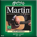 Martin 41M180  струны для 12-струнной гитары 10-47, бронза 80/20