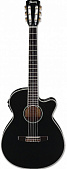 Ibanez AEG10NII-BK гитара электроакустическая с нейлоновыми струнами, цвет черный