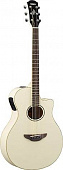Yamaha APX600VW электроакустическая гитара, цвет винтажный белый