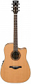 Ibanez AW250ECE-LG электроакустическая гитара дредноут с вырезом