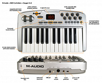 M-Audio OXYGEN 8 V 2 USB USB MIDI-клавиатура, 25 клавиш, портативный контроллер програмного обеспечения