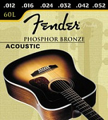 Fender 60L струны для акустической гитары 12-52