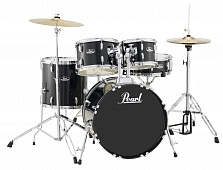 Pearl RS505C/ C31  ударная установка из 5-ти барабанов, цвет черный, стойки и тарелки в комплекте