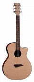 Dean AX Flame электроакустическая гитара cutaway, цвет натуральный