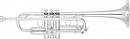 Yamaha YTR-9445CHS Xeno ''Chicago'' труба in C, серебрянное покрытие