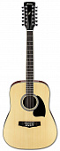 Ibanez PF1512-NT 12-струнная акустическая гитара, цвет натуральный