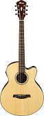 Ibanez AELBT1-NT Natural High Gloss электро-акустическая гитара, баритон, цвет натуральный