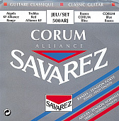 Savarez 500ARJ Corum Alliance Red/ Blue medium-high tension струны для классической гитары нейлон