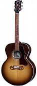 Gibson 2016 SJ-100 Walnut Honeyburst электроакустическая гитара формы Джамбо с кейсом, цвет санбёрст