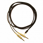 GS-Pro MiniJackStereo-2xJackMono (black) 3 метра кабель, цвет черный