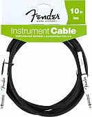 Fender 10' Inst Cable BLK инструментальный кабель, черный, 10'