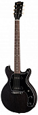 Gibson 2019 Les Paul Special Tribute DC Worn Ebony электрогитара, цвет состаренный черный, чехол в комплекте