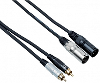 Bespeco EAY2X2R300 кабель межблочный 2XLR-2RCA, длина 3 метра