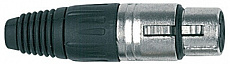 Proel XLR5FV разъём XLR "мама", 5-pin, цвет никель, черное кольцо-маркер