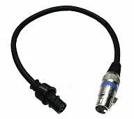 Involight Bar Cable DMX Out переходник с влагозащищённого разъёма на XLR3, длина кабеля 40 см, цвет черный