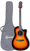 Crafter FSG-250EQ/TS электроакустическая гитара, с фирменным чехлом в комплекте