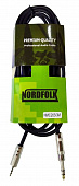 NordFolk NMC203/1M  кабель 3.5 мм Minijack stereo - 6.3 мм jack stereo, 1 метр