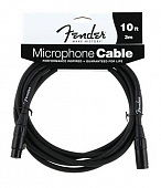Fender 10' Microphone Cable микрофонный кабель, 3 метра, цвет чёрный