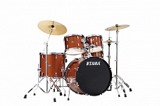 Tama ST52H6-SCP Stagestar  ударная установка из 5-ти барабанов со стойками (тарелки в комплект не входят), цвет искрящийся оранжевый