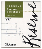 D'Addario DIR1025 Reserve SSX 10 Pack 2.5 трости для сопрано саксофона, размер 2.5, 10 шт.