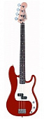 Fender STD P-Bass Chrome Red бас-гитара, цвет красный