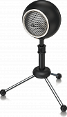 Behringer BV-BOMB винтажный конденсаторный USB-микрофон, суперкардиоидный, диафрагма 14 мм, 50-16000 kHz, SPL 135 дБ, стойка в комплекте