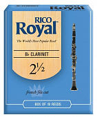 Rico Royal RCB1025 BB Clar, #2.5, 10 BX трости для кларнета Bb, размер 2.5, 10 шт.