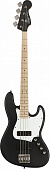 Fender Squier Contemporary Active Jazz Bass® HH, Maple Fingerboard, Flat Black бас-гитара с активными звукоснимателями НН, цвет черный