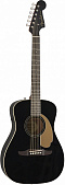 Fender Malibu Player JTB электроакустическая гитара, цвет черный