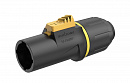 Roxtone RAC3MWP yellow ring разъем кабельный powercon, пыле и влаго защищенный (IP65), цвет черный с желтым кольцом