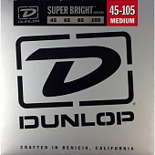 Dunlop DBSBN45105  струны для бас гитары Super Bright, 45-105