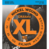 D'Addario EXL-160S струны для бас-гитары, 50-105