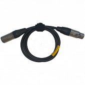 GS-Pro XLR3F-R [угловой] - XLR3M кабель, 1 метр, цвет черный