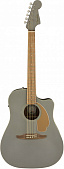 Fender Redondo Plyr Slate Satin WN электроакустическая гитара, цвет серый