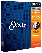Elixir 12062 NanoWeb  струны для 8-ми струнной электрогитары Light 10-74