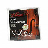 Alice A705 3/4  струны для скрипки 3/4, сталь, обмотка - никелевый сплав (Ni-Fe)
