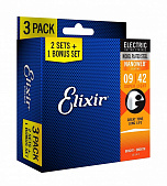 Elixir 16540  струны для электрогитары, 3 комплекта