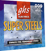 GHS Strings STRINGS ST-L SUPER STEEL набор струн для электрогитары, сталь, 10-46