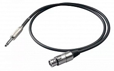 Proel BULK200LU10 микрофонный кабель, 6.3 мм Jack <-> XLR мама, 10 метров