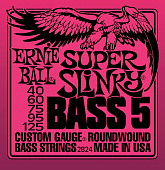 Ernie Ball 2824 струны бас 5-стр 40-125 Round Wound