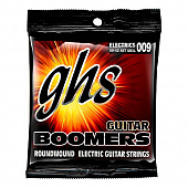 GHS GBXL Boomers набор струн для электрогитары, никелированная сталь, 09-42
