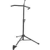 K&M 14100-011-55 концертная стойка для контрабаса, цвет черный