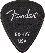 Fender Wavelength 351 X HVY 6 PK Black медиаторы (упакованы по 6 шт.), экстра жесткие