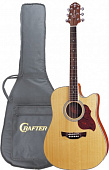 Crafter DE-6/N электроакустическая гитара, с фирменным чехлом в комплекте