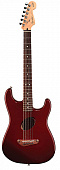 Fender DELUXE ACOUSTASONIC STRAT EBONY TRANSPARENT гитара акустический стратокастер, цвет черный
