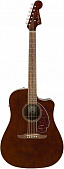 Fender Redondo Player Walnut электроакустическая гитара, цвет орех