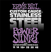 Ernie Ball 2245 струны для электрогитары Power Slinky Steel 11-48, нерж. сталь
