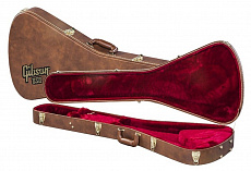 Gibson Hard Shell Case Flying V Historic Brown кейс для электрогитары Flying V, цвет коричневый