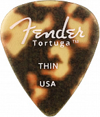 Fender Tortuga Picks 351 Thin 6 PK медиаторы (упакованы по 6 шт.), мягкие