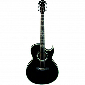 Ibanez JSA10 BLACK электроакустическая гитара с кейсом, именная модель Joe Satriani